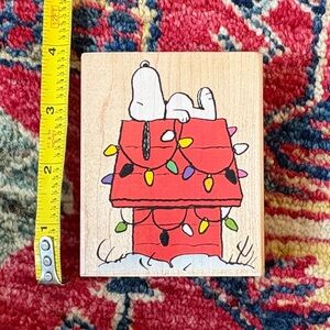 Snoopy Christmas Stamp with Lights